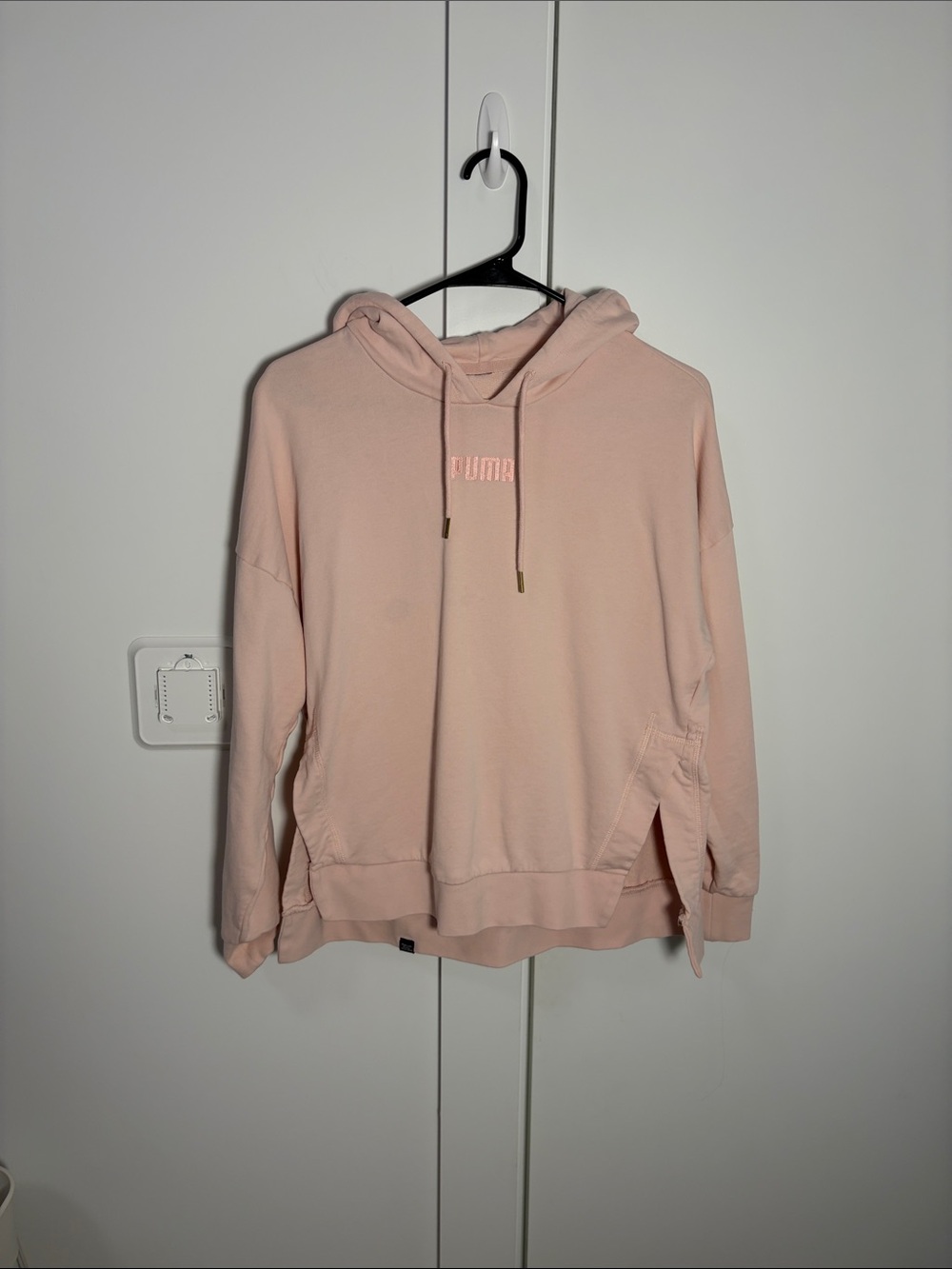Puma Women's Pale Pink Pullover Hoodie